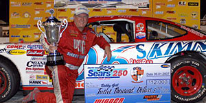 Bobby Gill wins 2007 Hooters Pro Cup race at Myrtle Beach using Bassett 26 lb. 15x9.5 Inertia Advantage Wheels.