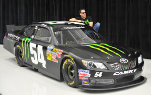 Kyle and Kurt Busch set to drive the Monster Energy Toyota Camry #54 in NASCAR Nationwide Series in 2012 using Bassett Flat Black 15x9.5 Inertia Advantage Wheels.
